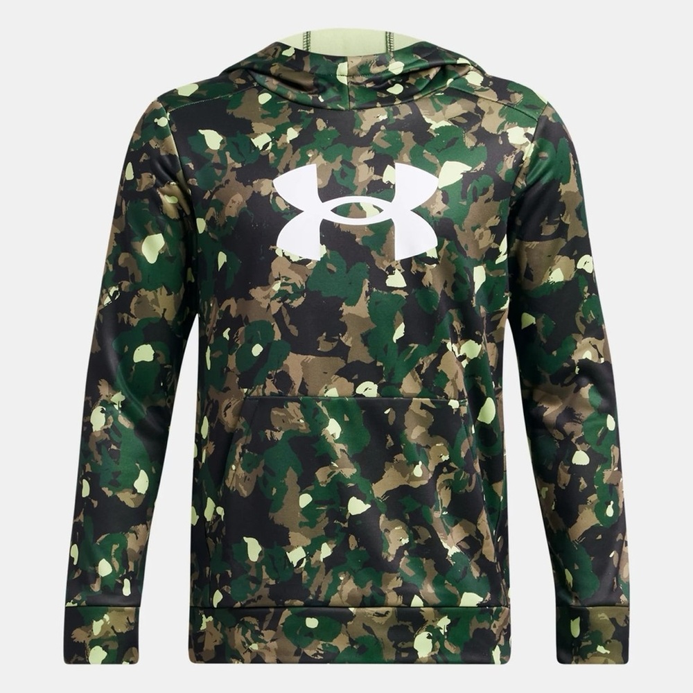 Under Armour Fleece® Big Logo Printed Boys' Hoodie NWT Size L‎